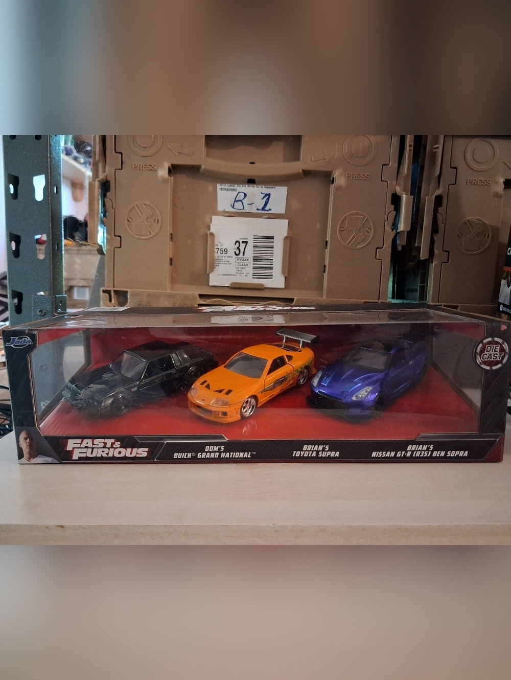 Fast & Furious Diecast 1/32 Buick Grand National Toyota Supra & Nissan GT-R